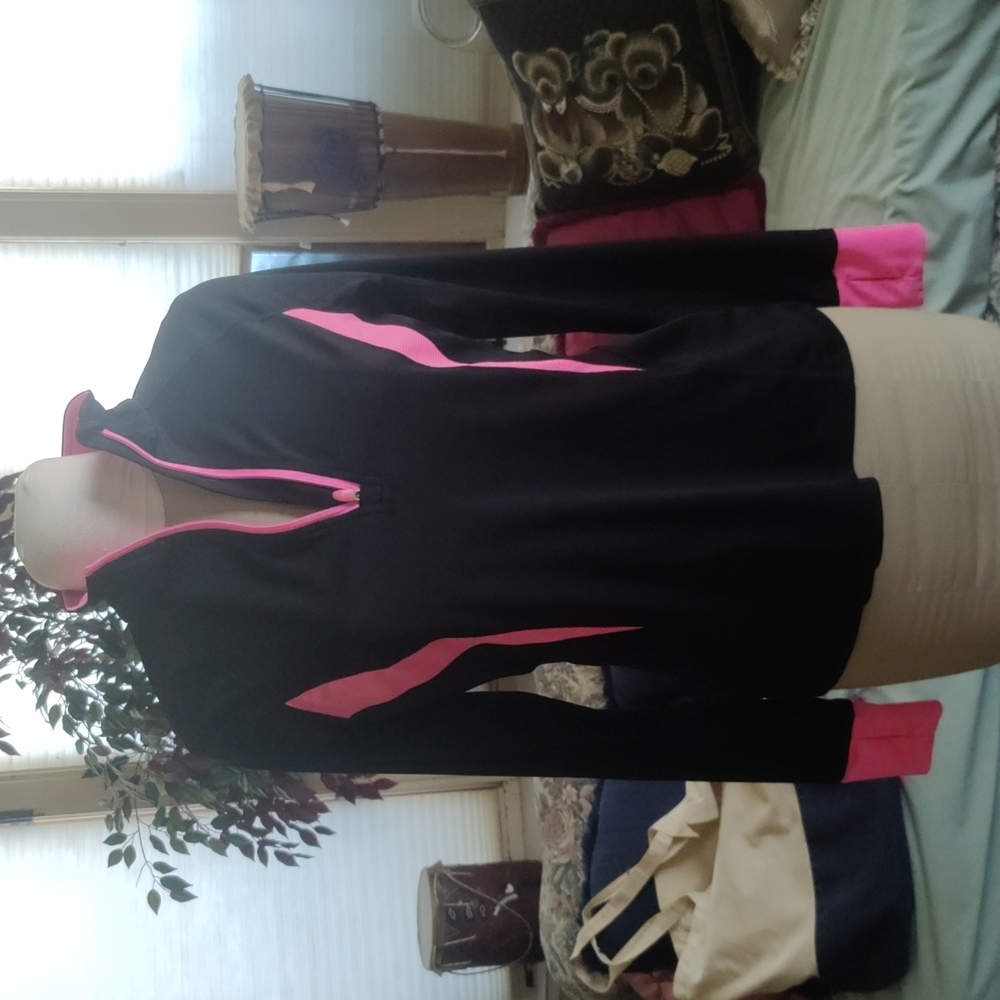 Tex Gear Long Sleeve Black and Pink top